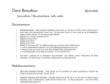 Tablet Screenshot of clarabeaudoux.net